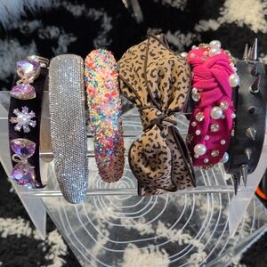 Stylish Headband Set with Leopard and Studs